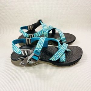 Chacos ZX/2 Classic Sandals Women's Size 9 Green and Black Comfort Strappy Shoe